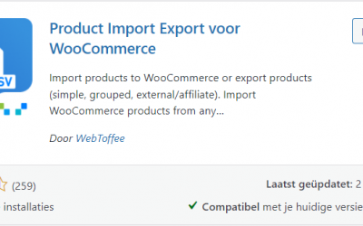 Exporteren WooCommerce met WebToffee plugin
