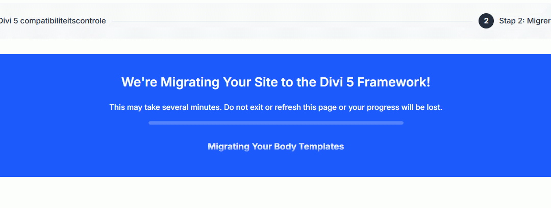van Divi 4 naar Divi 5