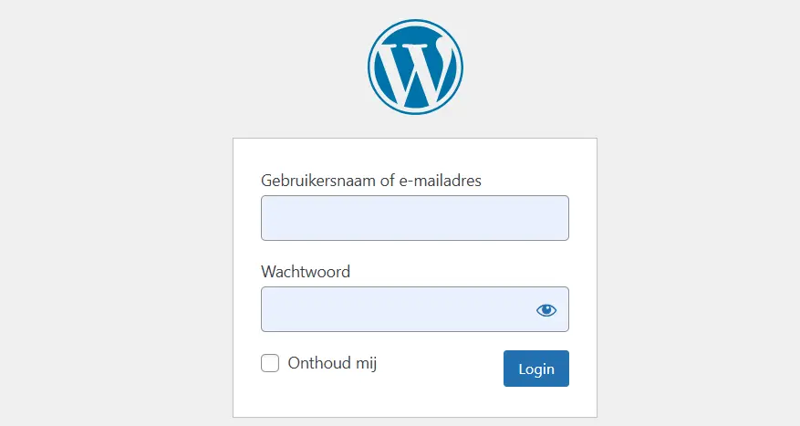 Inloggen met gebruikersnaam en wachtwoord Wordpress Inloggen met gebruikersnaam en wachtwoord