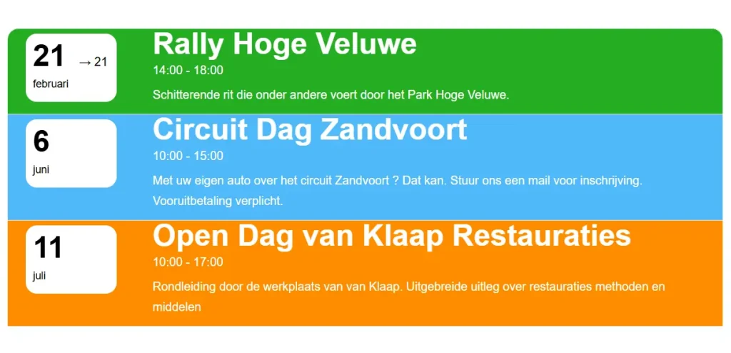 Mitis eenvoudige Agenda Plugin Gratis