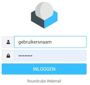 roundcube inlogscherm