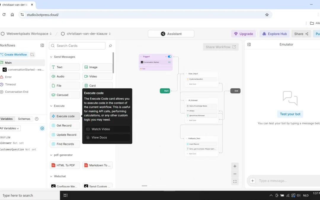 BotPress AI oplossingen